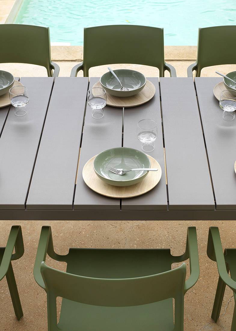 Sedia Trill Verde con Braccioli
