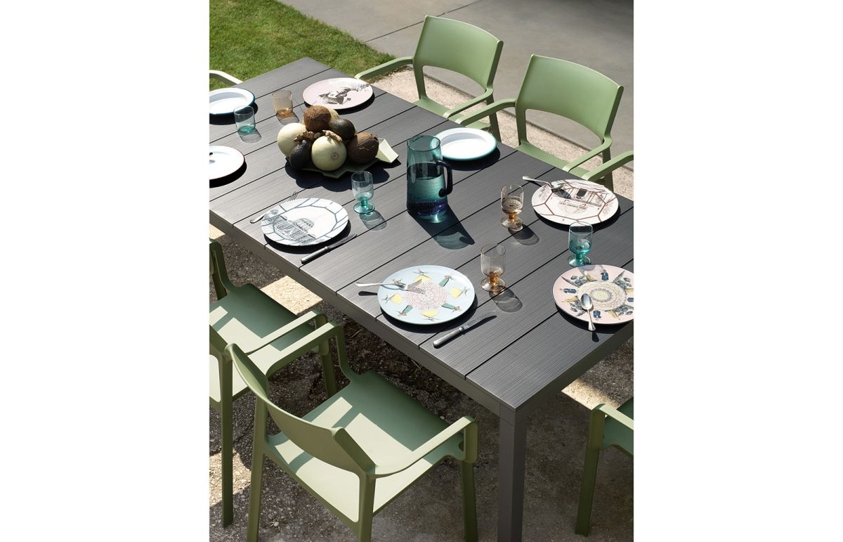 Sedia Trill Verde con Braccioli