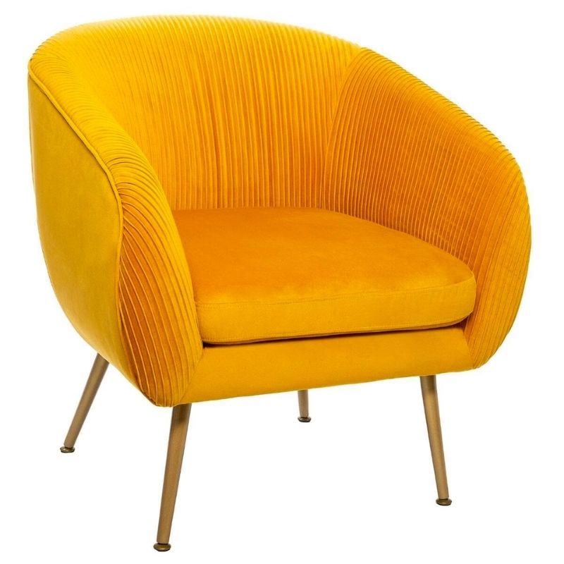 Poltrona Solaro Giallo Senape