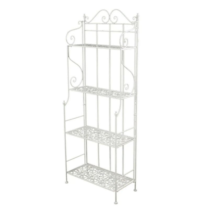 Scaffale in metallo bianco Jessica