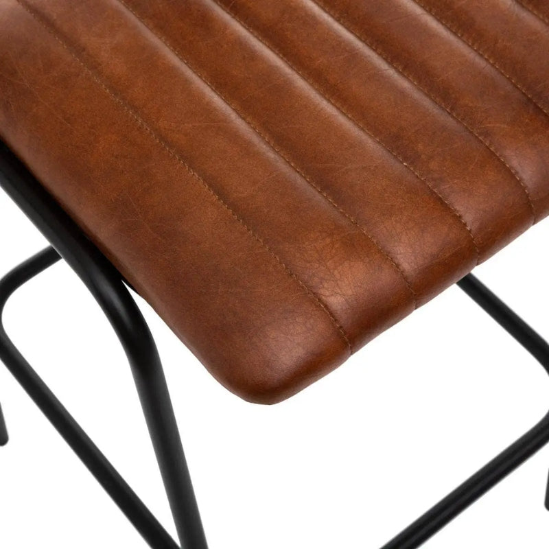 Sgabello Cognac Marrone