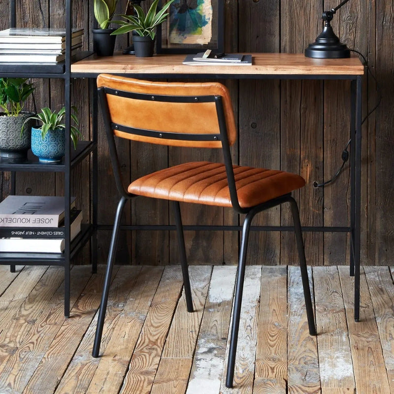 Sedia Cognac Marrone