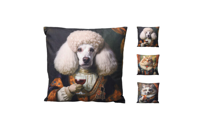 Cuscino decorativo con stampa animale 40×40 cm