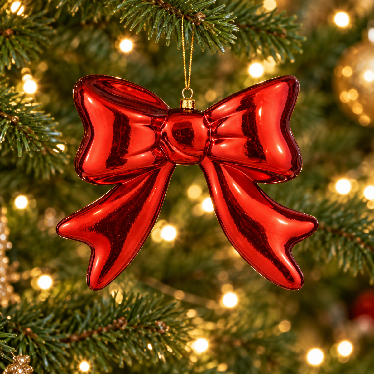 Fiocco natalizio rosso da appendere 20 cm – Mica Decorations