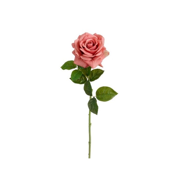 Rosa artificiale rosa Real Touch 65 cm – Mica Decorations