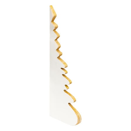 Albero di Natale decorativo in carta avorio 90 cm
