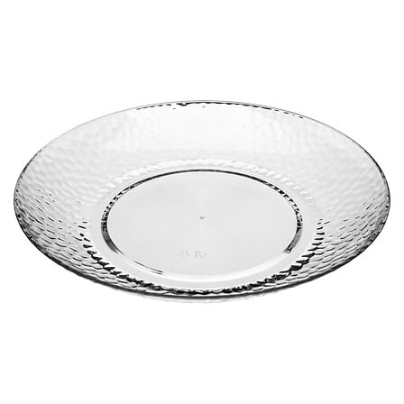 Piatto piano Estiva in plastica trasparente diametro 27 cm