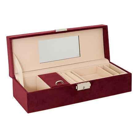 Portagioie bordeaux 28 cm con 8 scomparti