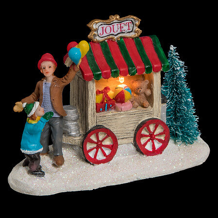 Stand natalizio luminoso LED per villaggio – 4 soggetti assortiti