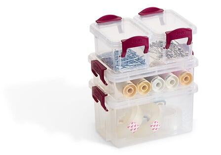 Mini contenitori trasparenti con chiusura a clip – assortiti