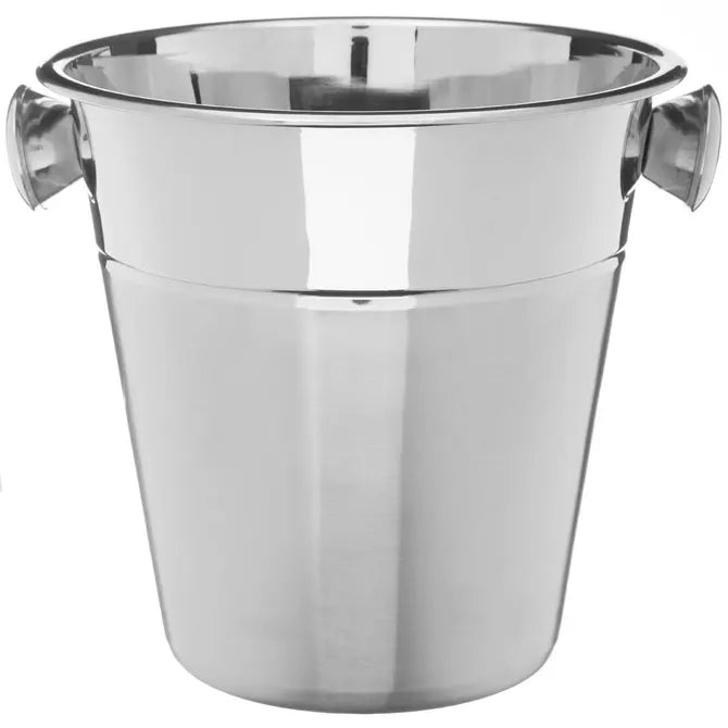 Secchiello per champagne e vino in acciaio inox con manici – Glacette