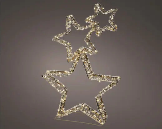 Stelle natalizie luminose oro 80 cm con 350 micro LED – Kaemingk