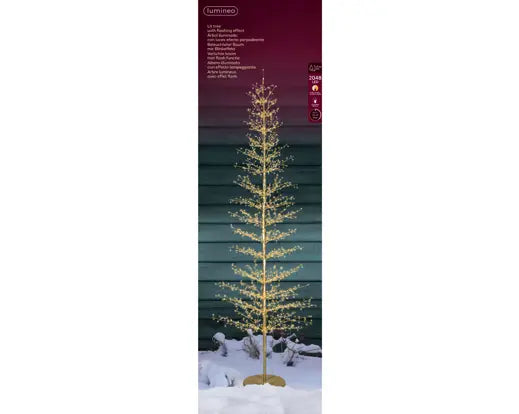 Albero luminoso 270 cm con 2048 micro LED per esterno – Kaemingk