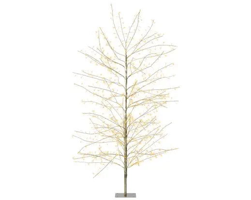Albero luminoso oro 150 cm con 1350 micro LED – Kaemingk