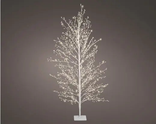 Albero luminoso bianco 150 cm con 1350 micro LED – Kaemingk