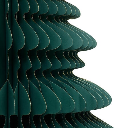 Albero di Natale in carta verde a nido d’ape 90 cm