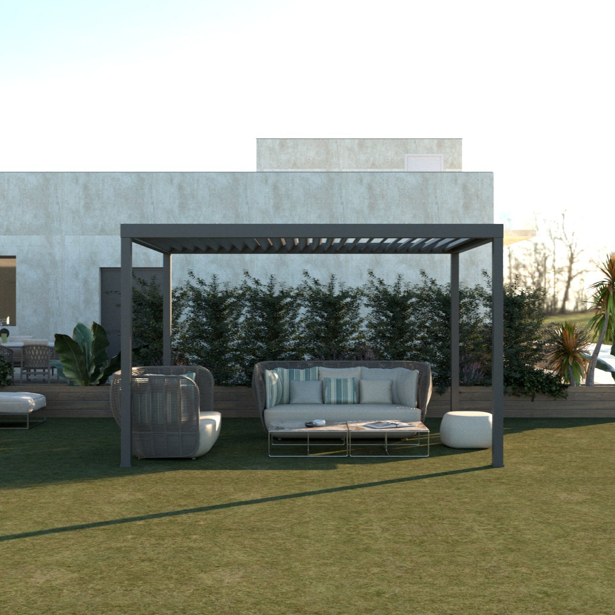 Pergola Miraia 3x4 in alluminio antracite