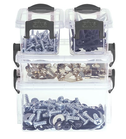 Mini contenitori trasparenti con chiusura a clip – assortiti