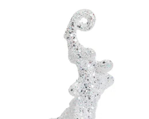 Pendente natalizio bianco glitter 25 cm – Kaemingk
