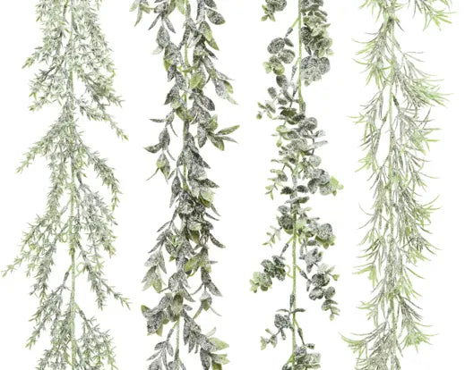 Ghirlanda natalizia verde innevata 180 cm – Kaemingk