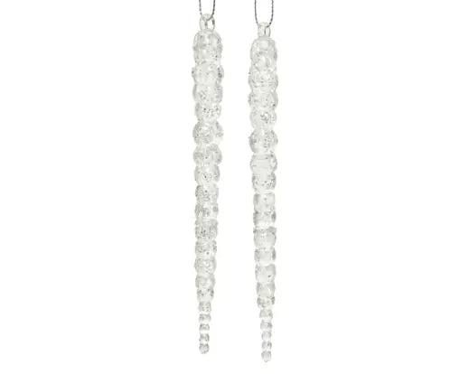 Set 2 ghiaccioli natalizi in acrilico glitter 14,5 cm – Kaemingk