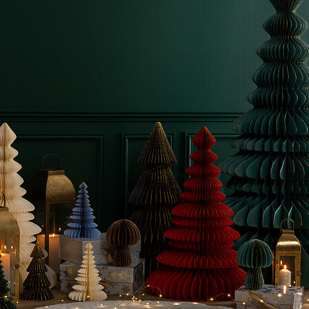Albero di Natale decorativo in carta verde 180 cm