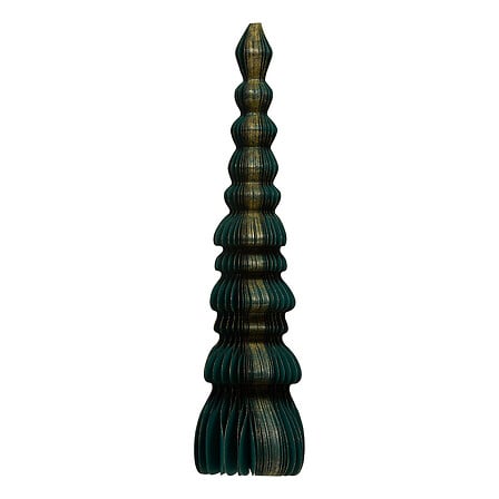 Albero di Natale Kami in carta verde 60 cm