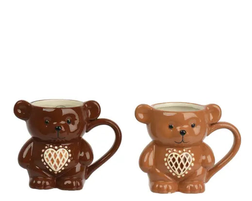 Tazza orsetto natalizio in dolomite smaltata 11 cm – Kaemingk
