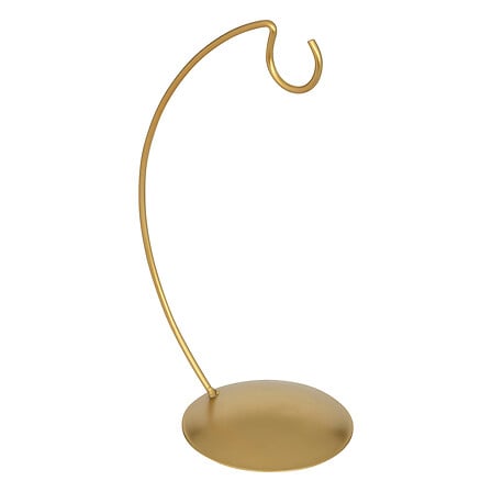 Supporto dorato in metallo per decorazioni natalizie 28 cm