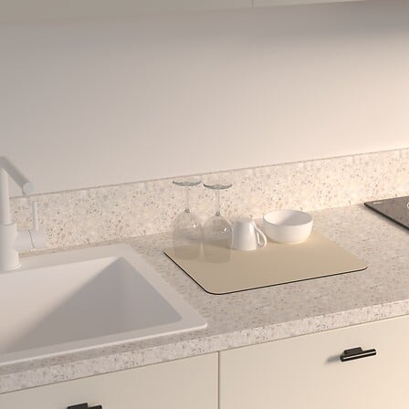 Tappetino scolapiatti flessibile con diatomite 40 x 30 cm assortito