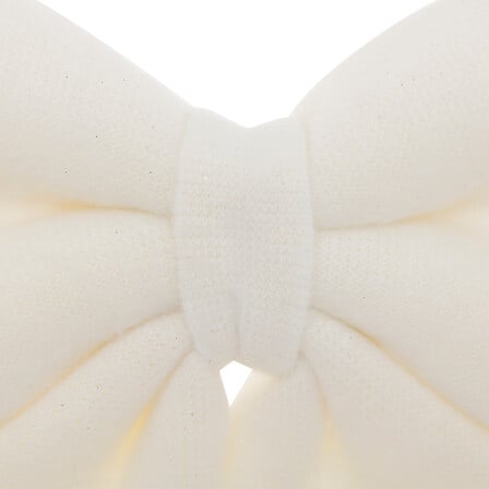 Fiocco natalizio bianco effetto lana 40 × 43 cm