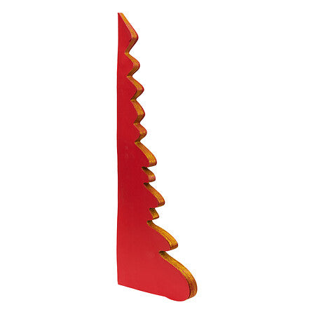 Albero di Natale decorativo in carta rossa 90 cm