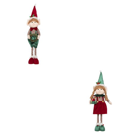 Folletto natalizio telescopico fino a 95 cm, assortito