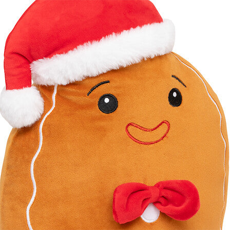 Peluche natalizio pan di zenzero Squishy con cappello rosso