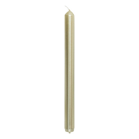 Set 4 candele a stelo oro satinato – 25 cm