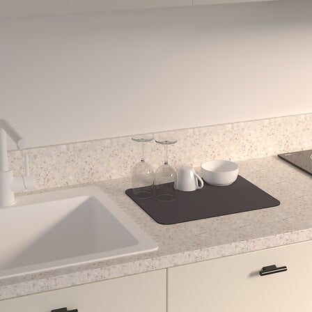 Tappetino scolapiatti flessibile con diatomite 40 x 30 cm assortito
