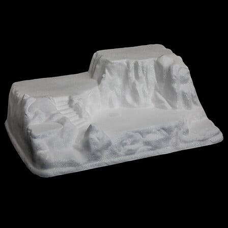 Base innevata per villaggio natalizio – 54,5 × 40 cm