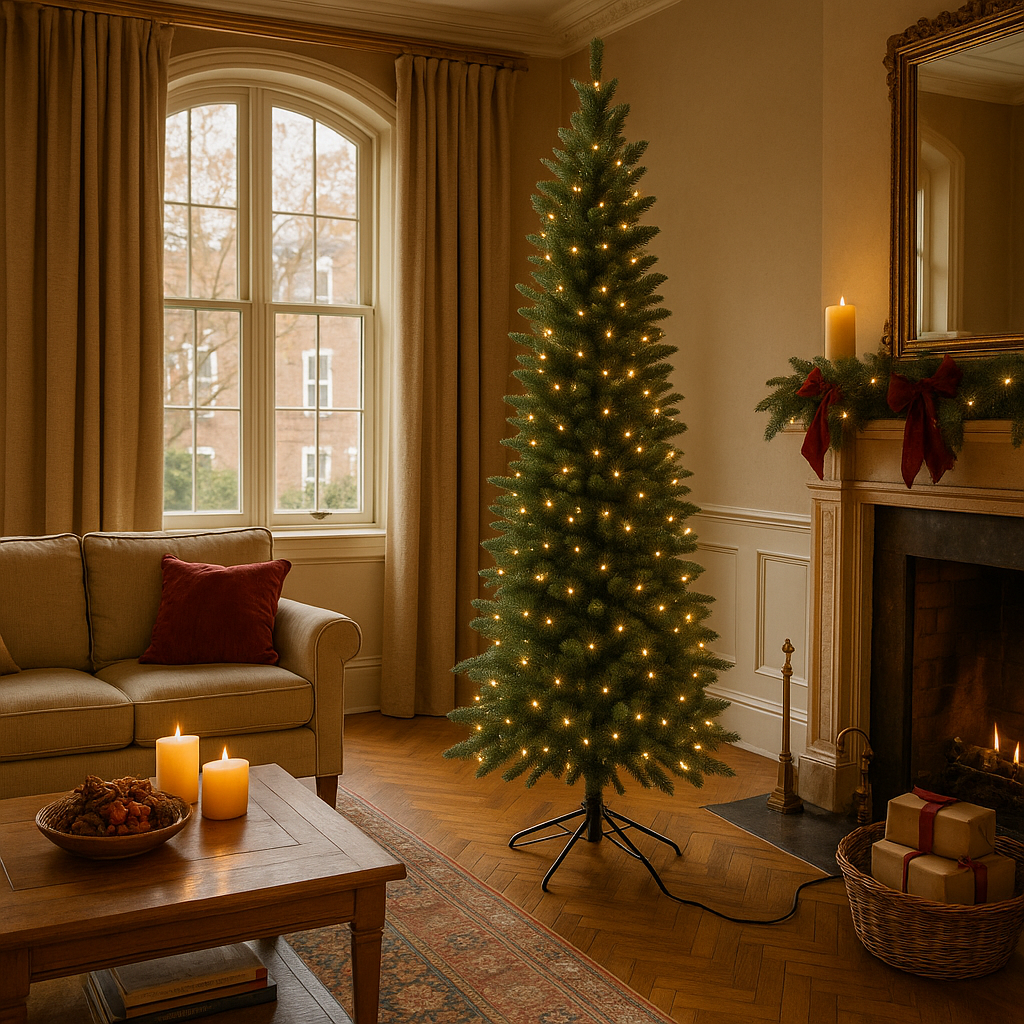 Albero di Natale Fred realistico 210 cm LED