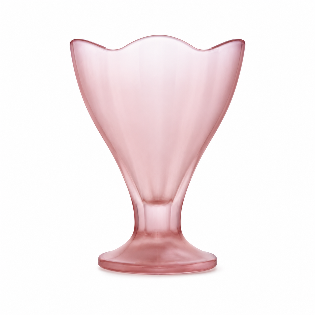 Coppetta gelato in vetro con bordo floreale 250 ml assortita – Fleur de Rose