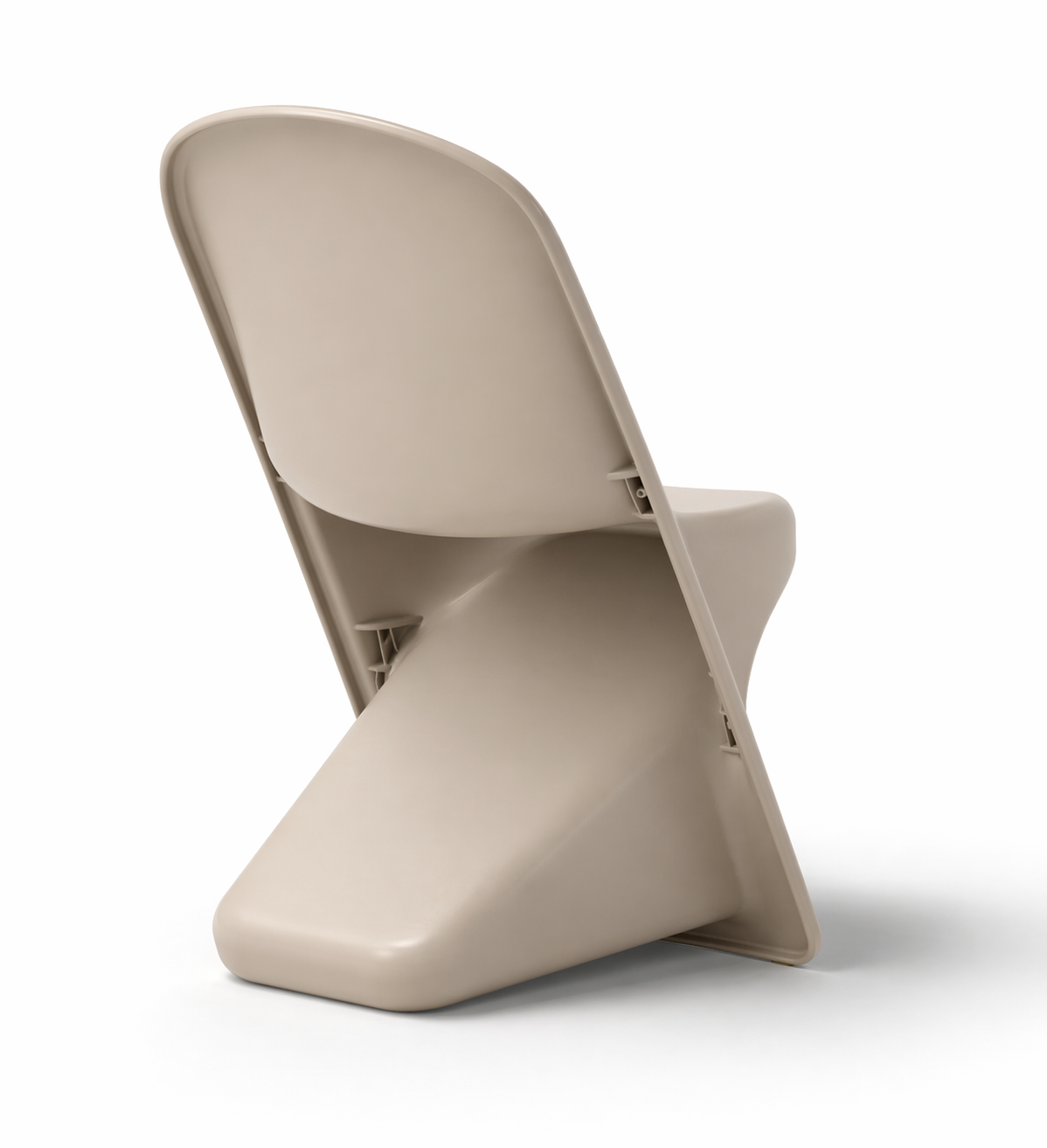Sedia da giardino dal design sinuoso sabbia – Twist