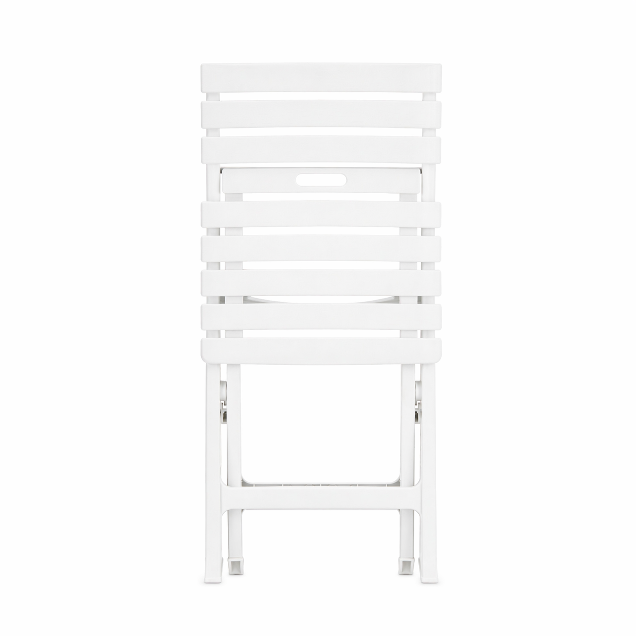 Sedia da giardino pieghevole a listelli bianca – Windy