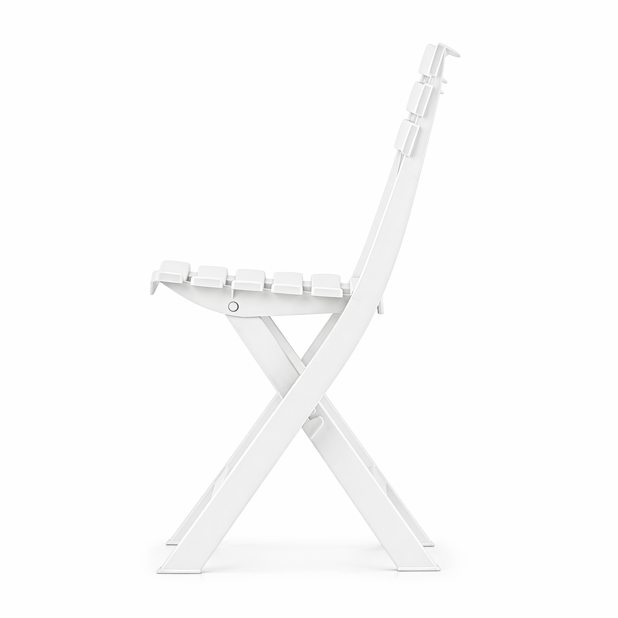 Sedia da giardino pieghevole a listelli bianca – Windy