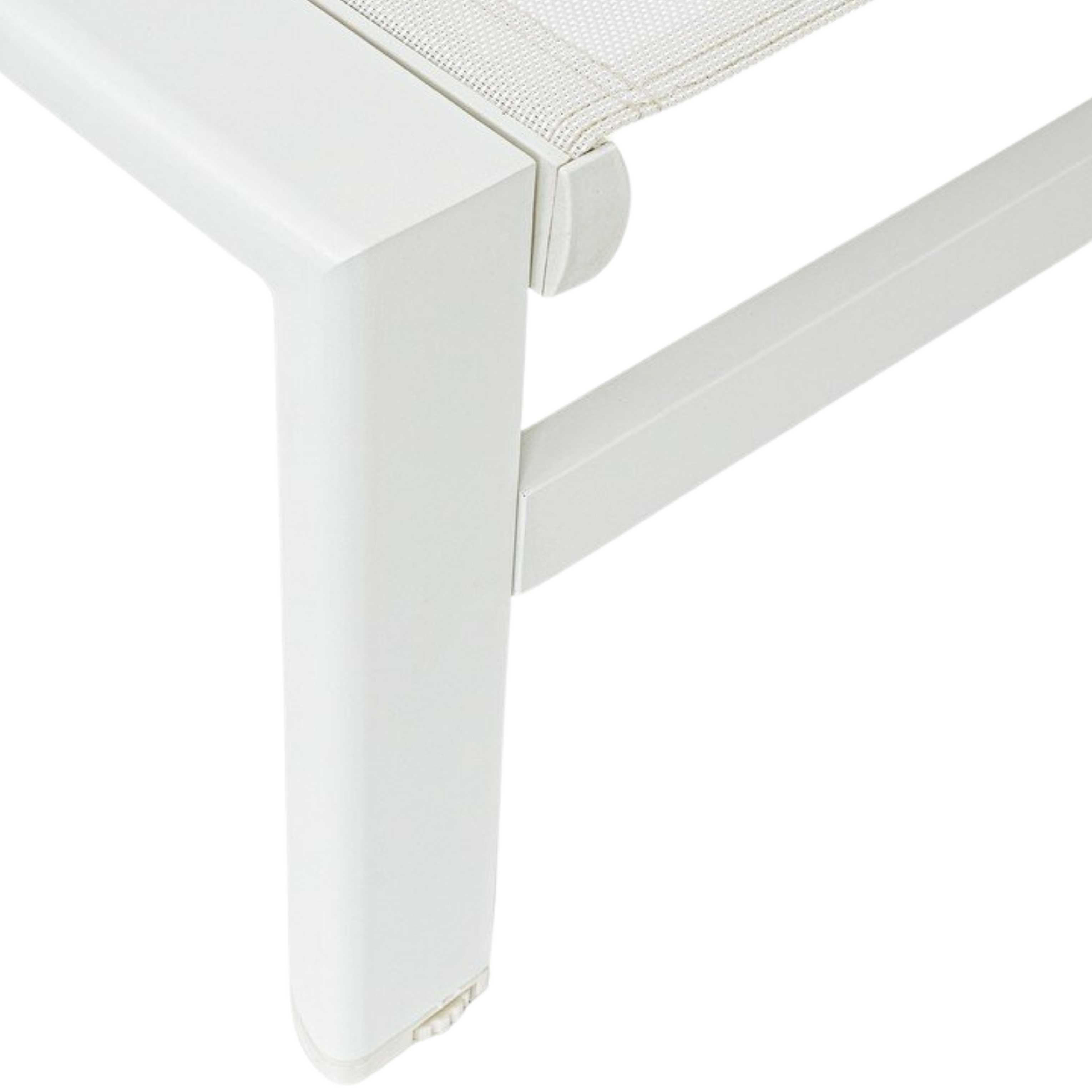 Lettino prendisole da giardino con schienale reclinabile bianco – Skipper