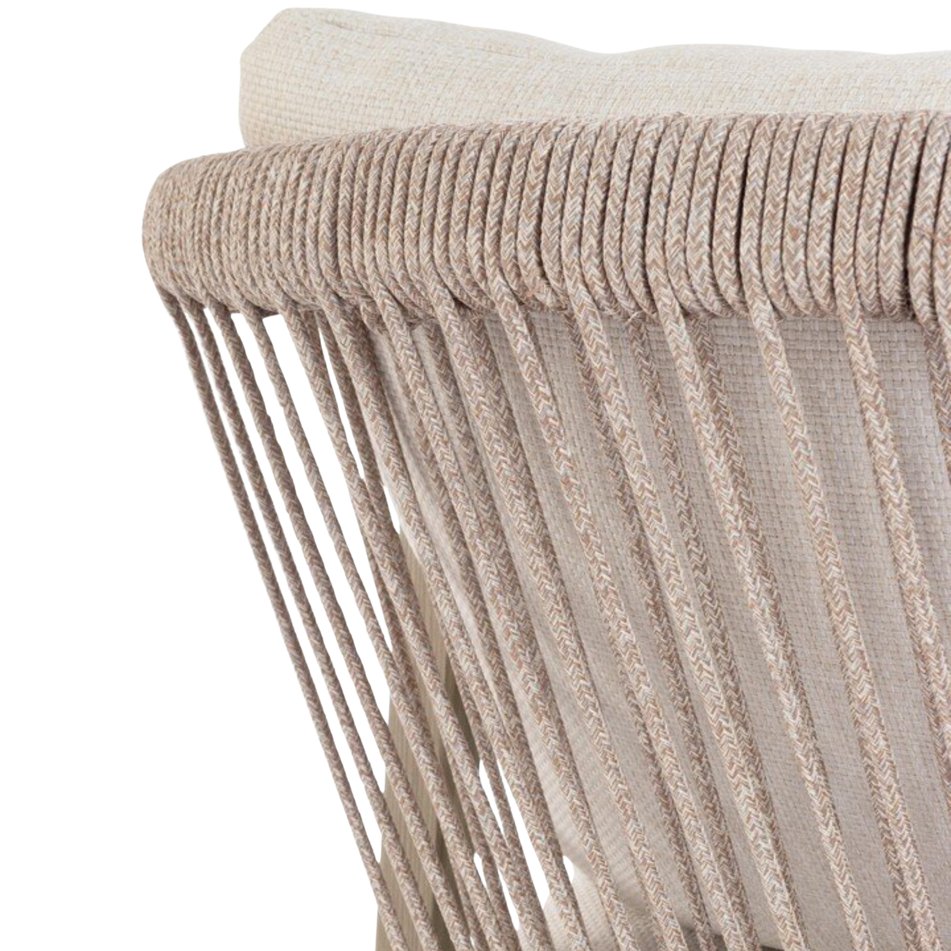 Sedia da giardino con braccioli effetto legno - Kalimera
