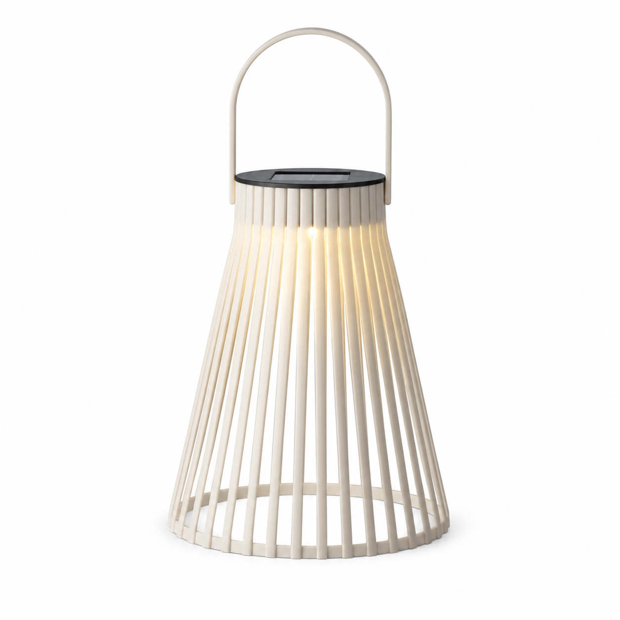 Lanterna solare a gabbia in plastica colori assortiti – Ø14,5 x H18,5 cm