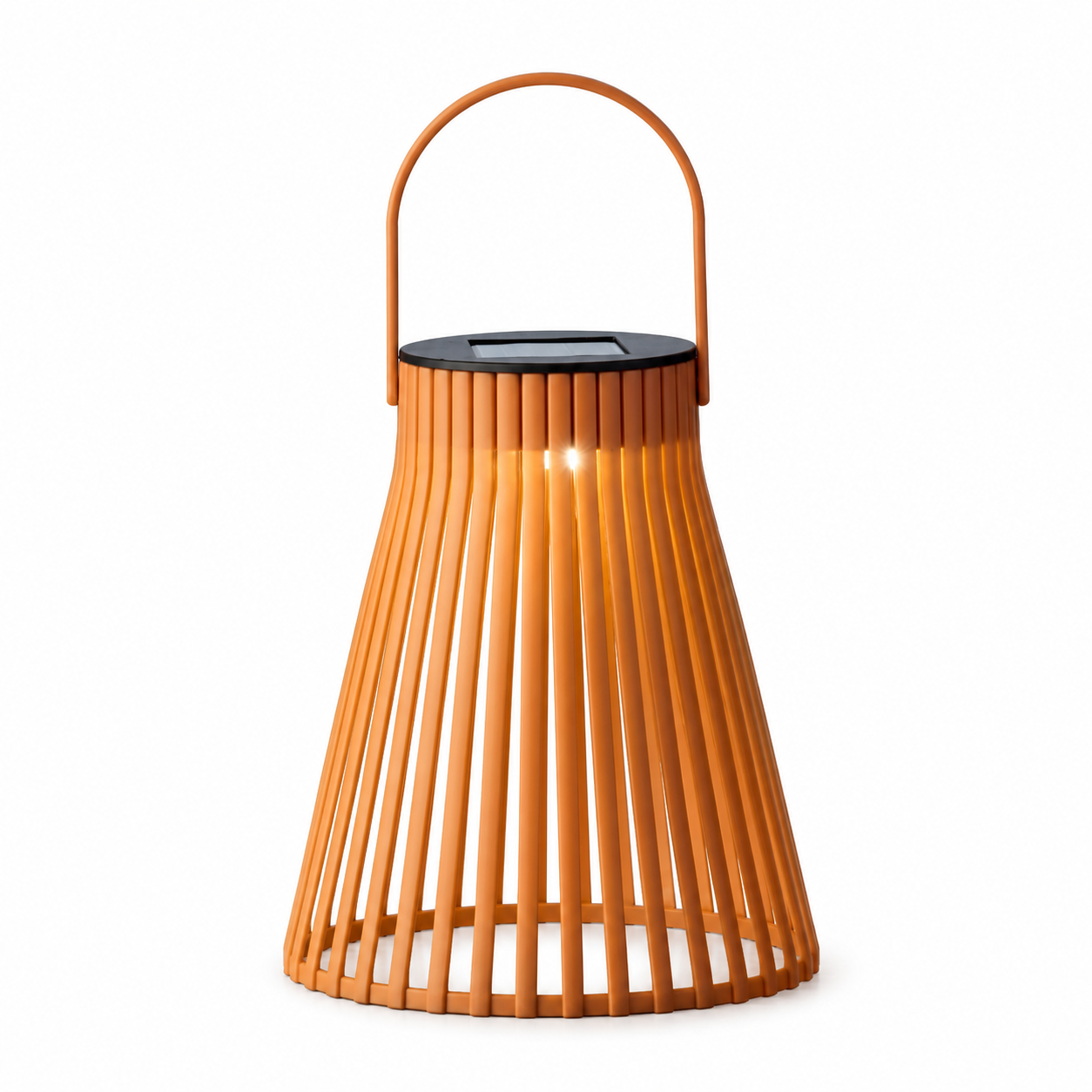 Lanterna solare a gabbia in plastica colori assortiti – Ø14,5 x H18,5 cm