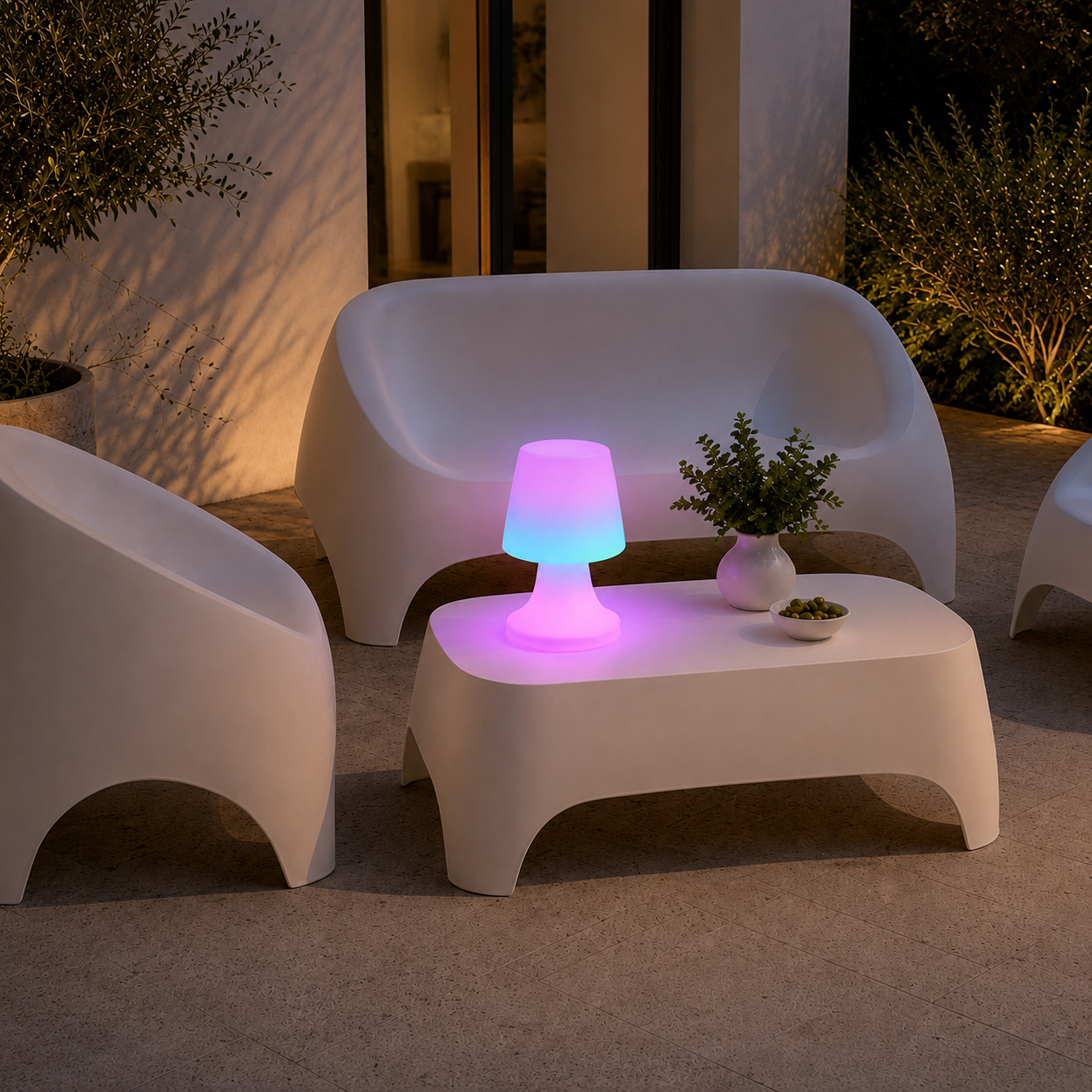 Lampada outdoor LED RGB multicolore a batterie H27 cm – Dokk