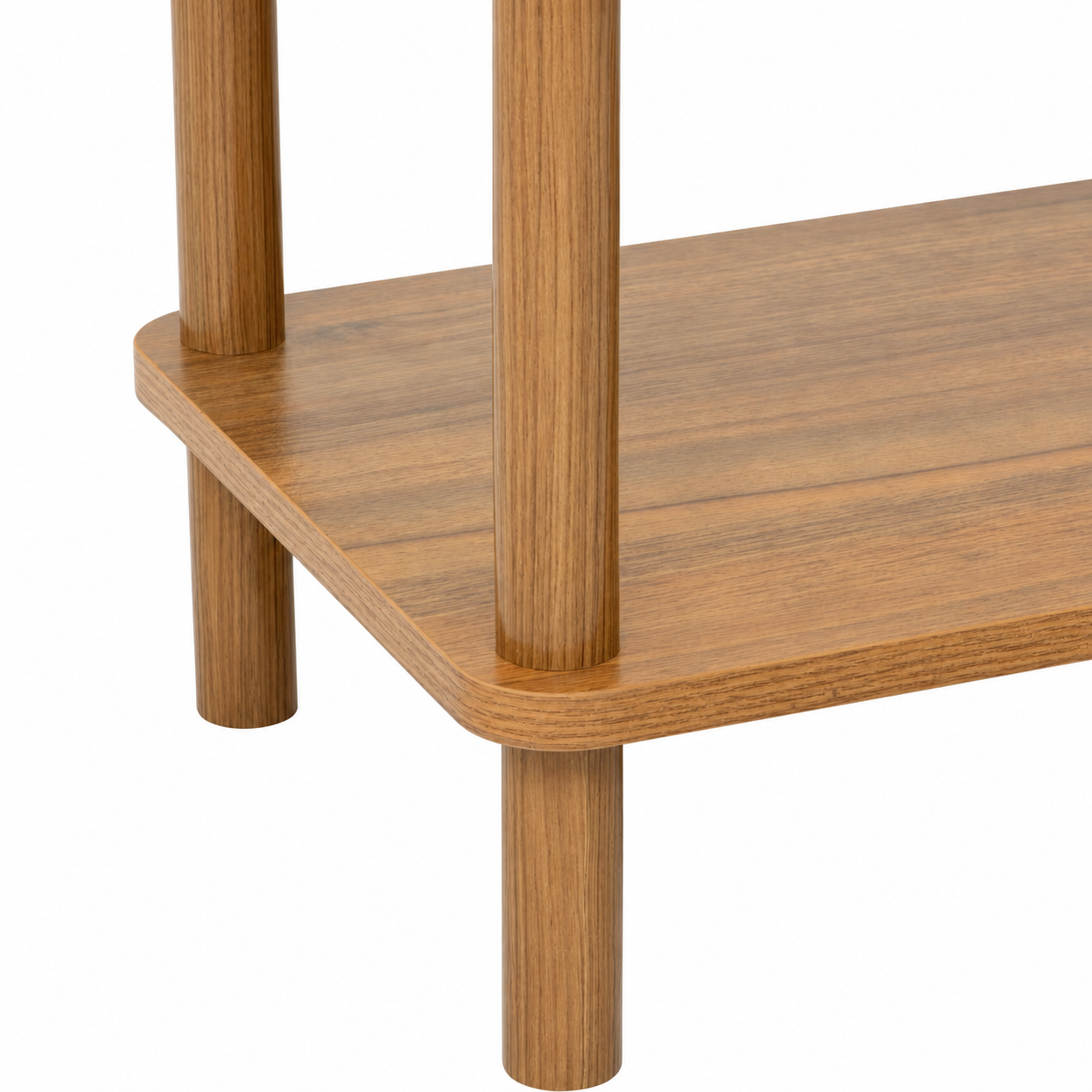 Scaffale basso 3 ripiani in MDF effetto legno e marmo 60x29,5x76,5 cm – Come