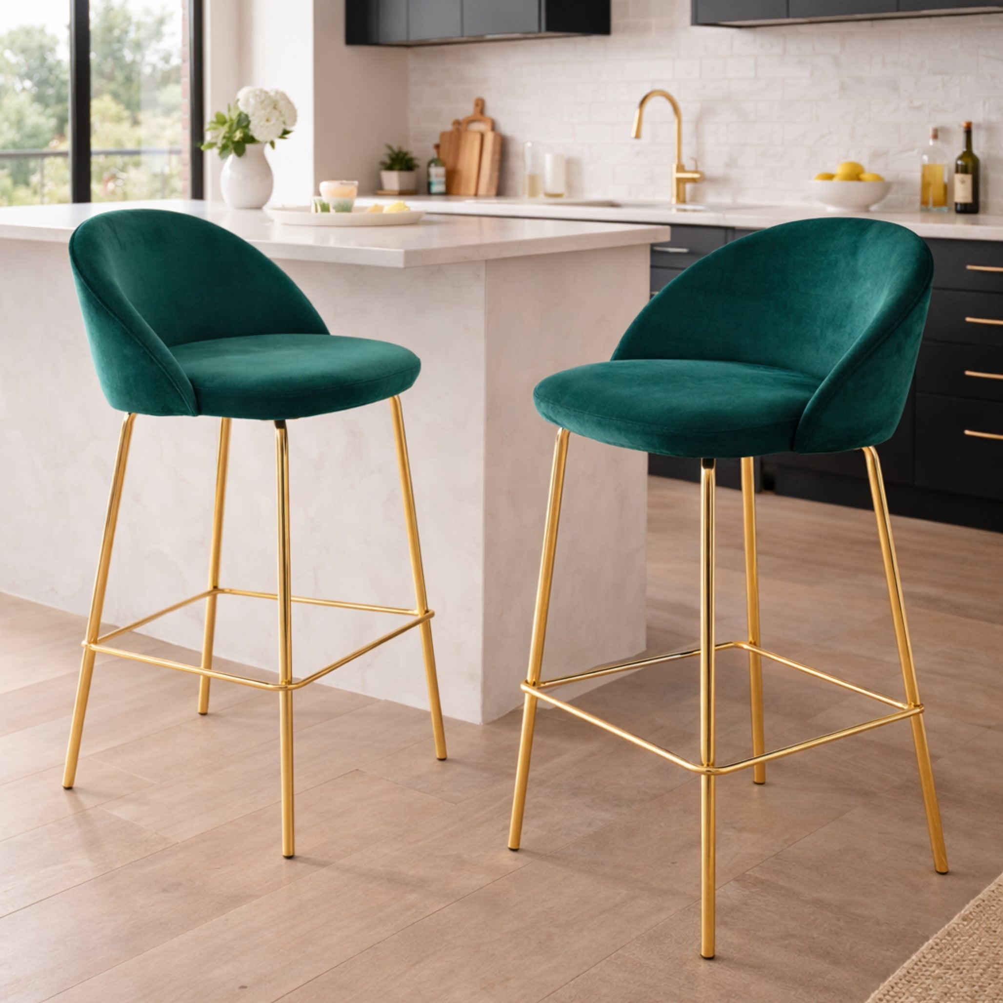 Sgabello Melanie Verde