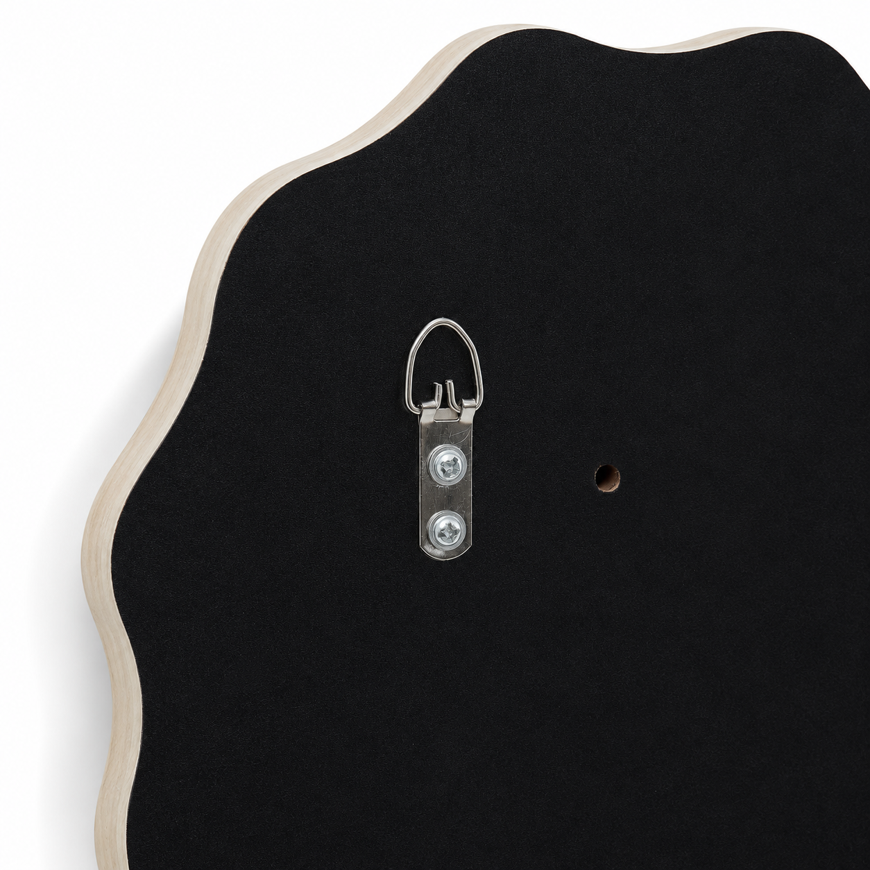 Specchio da parete rotondo in MDF bianco – Charlie